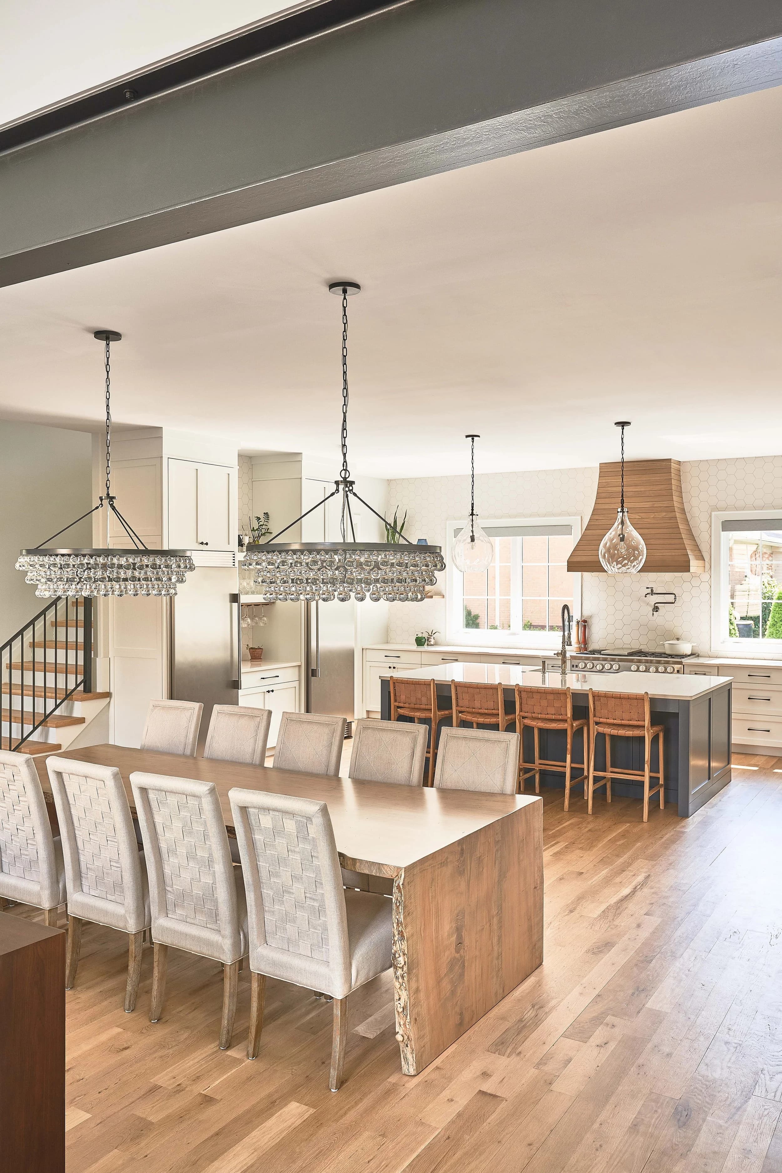 Lansdowne bedroom and bathroom — luxury custom home in Charlotte, NC