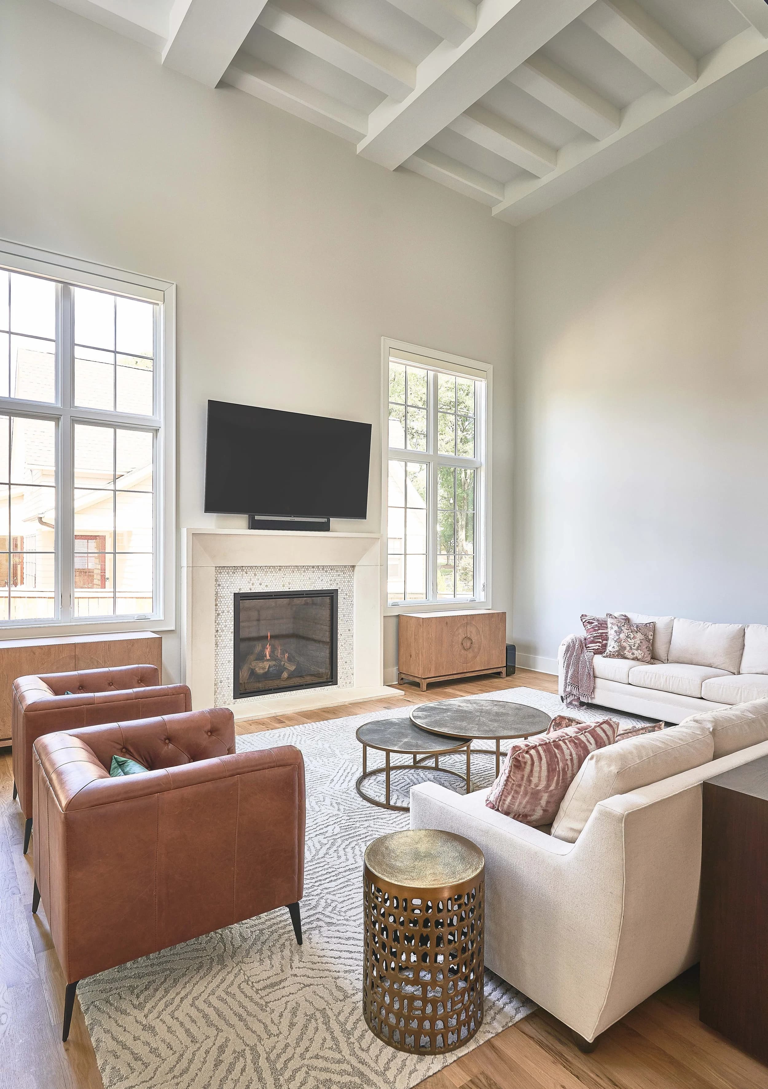 Lansdowne bedroom and bathroom — luxury custom home in Charlotte, NC