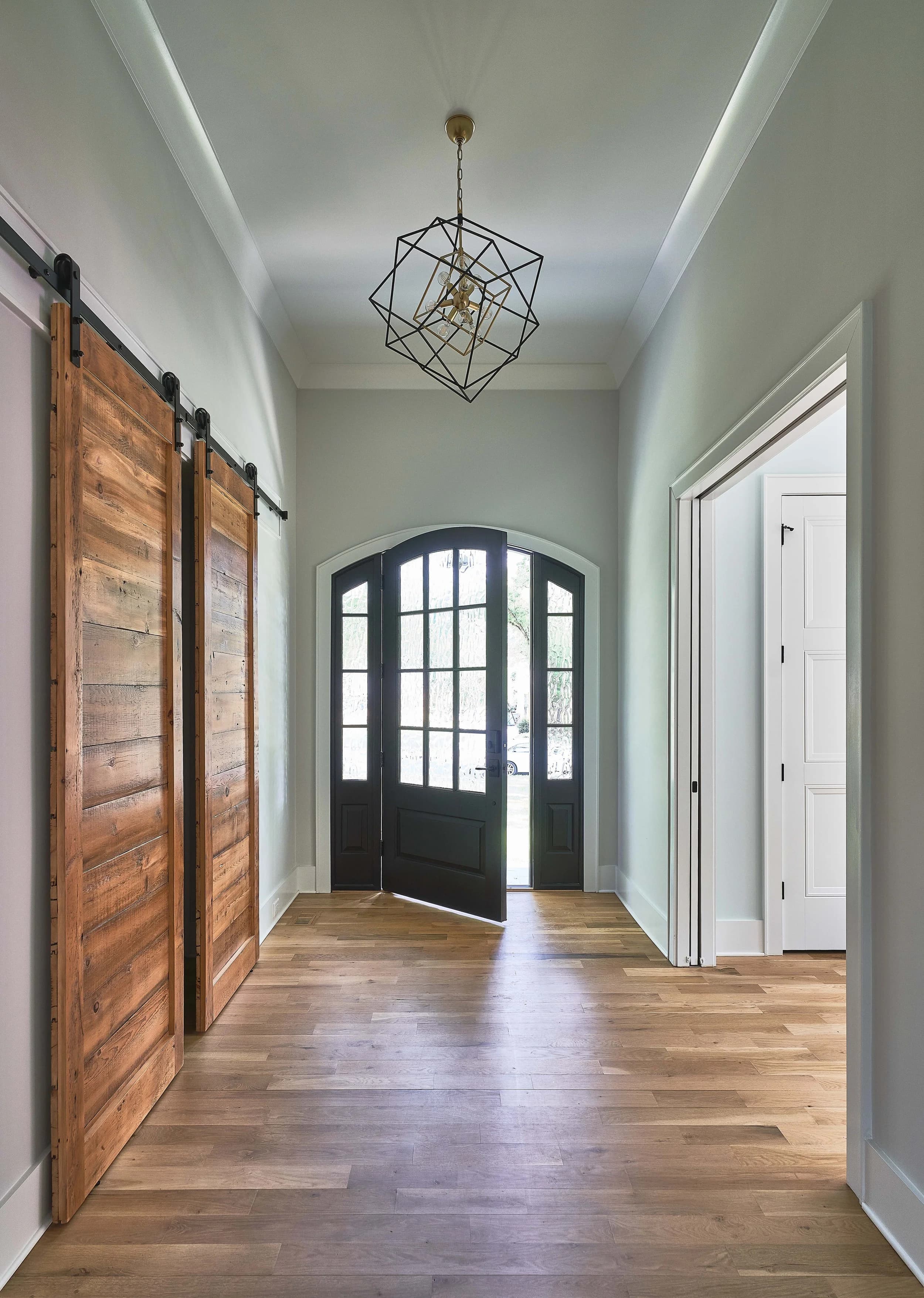 Lansdowne bedroom and bathroom — luxury custom home in Charlotte, NC