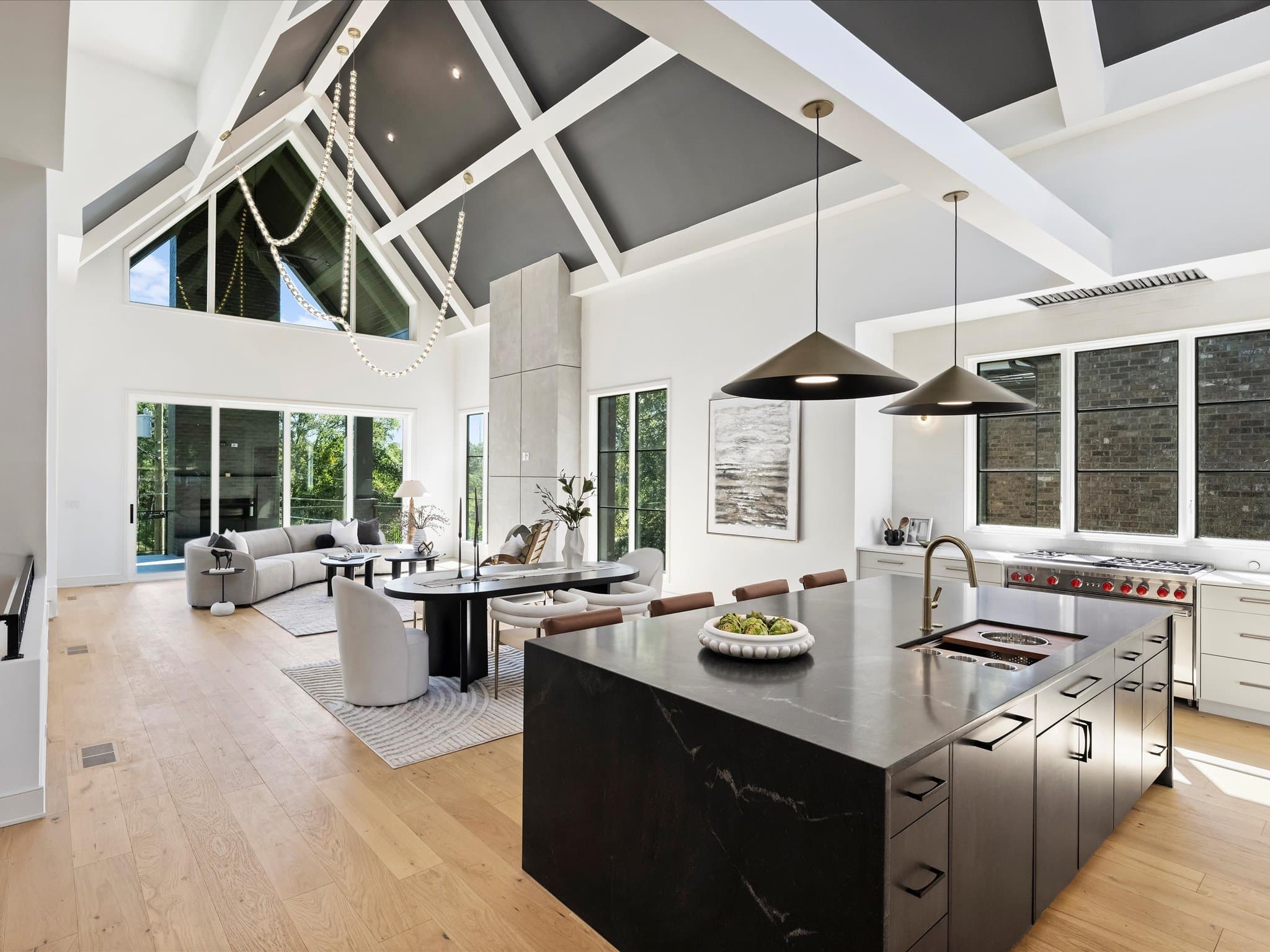 Lorna interior living space — custom luxury home in Charlotte, NC
