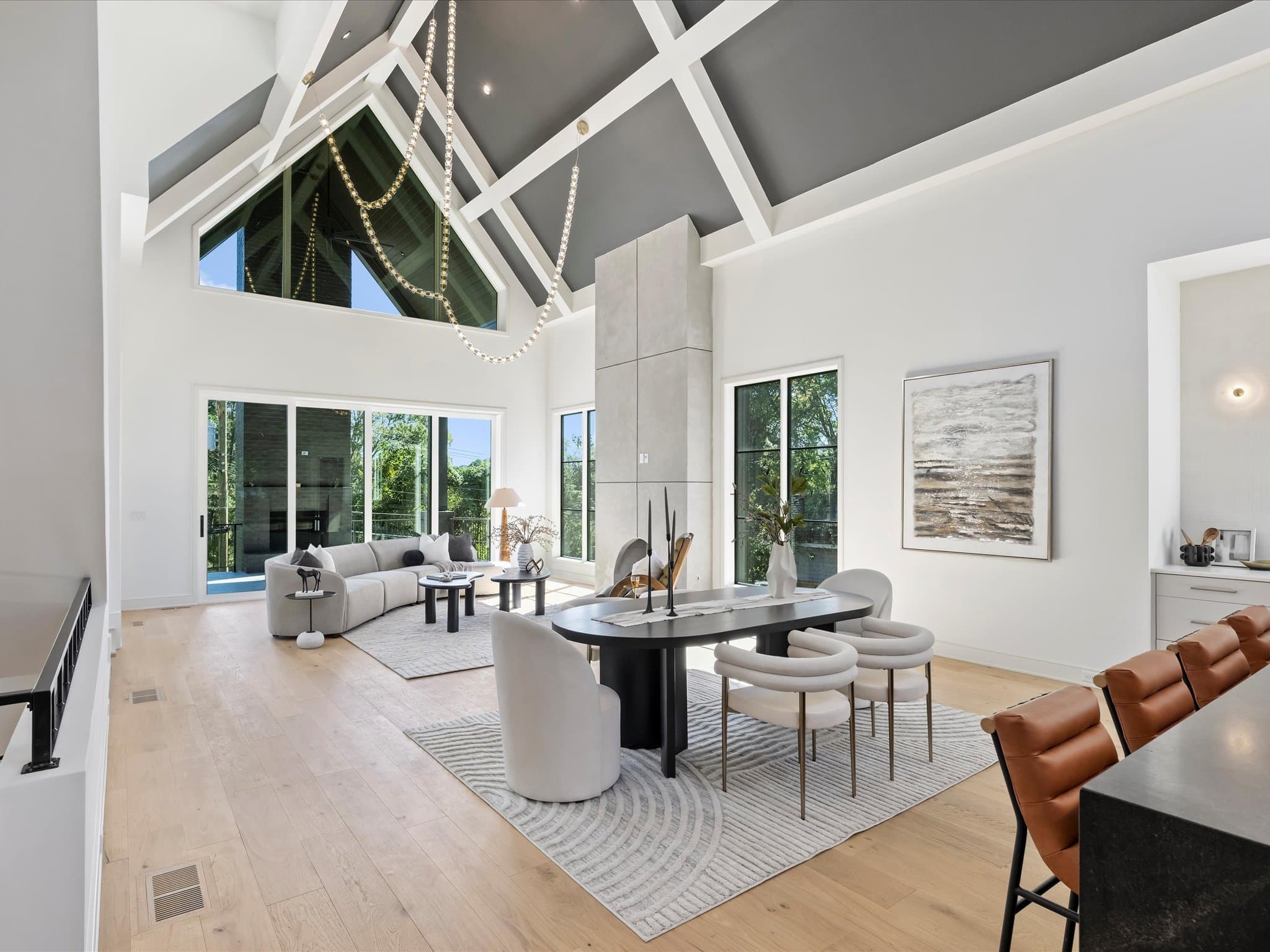 Lorna interior living space — custom luxury home in Charlotte, NC