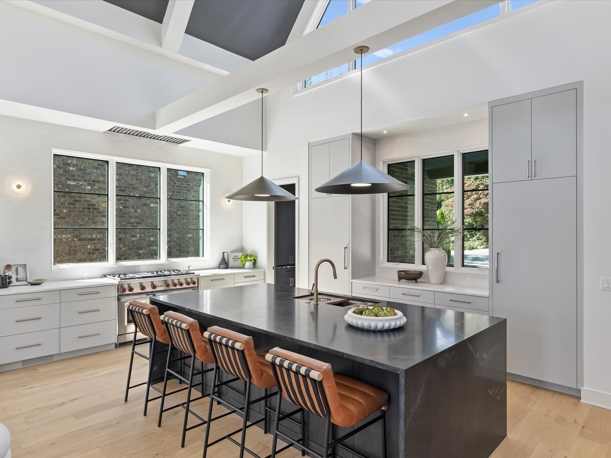Lorna kitchen and living area — Royal Building Group custom home, Charlotte, NC