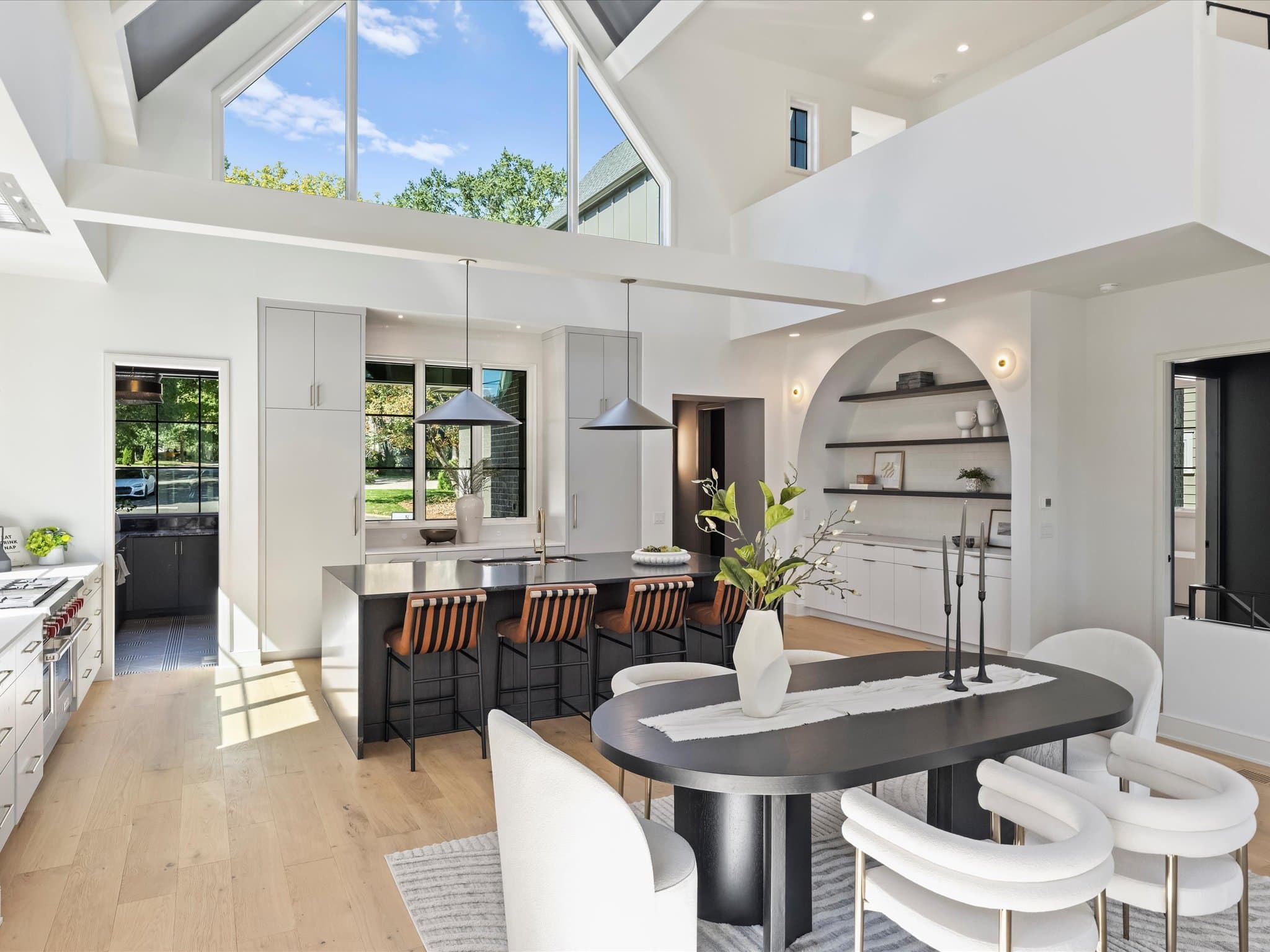 Lorna kitchen and living area — Royal Building Group custom home, Charlotte, NC