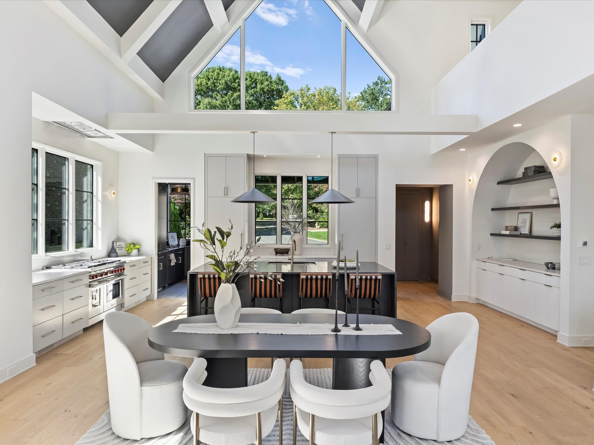 Lorna bedroom and bathroom — luxury custom home in Charlotte, NC