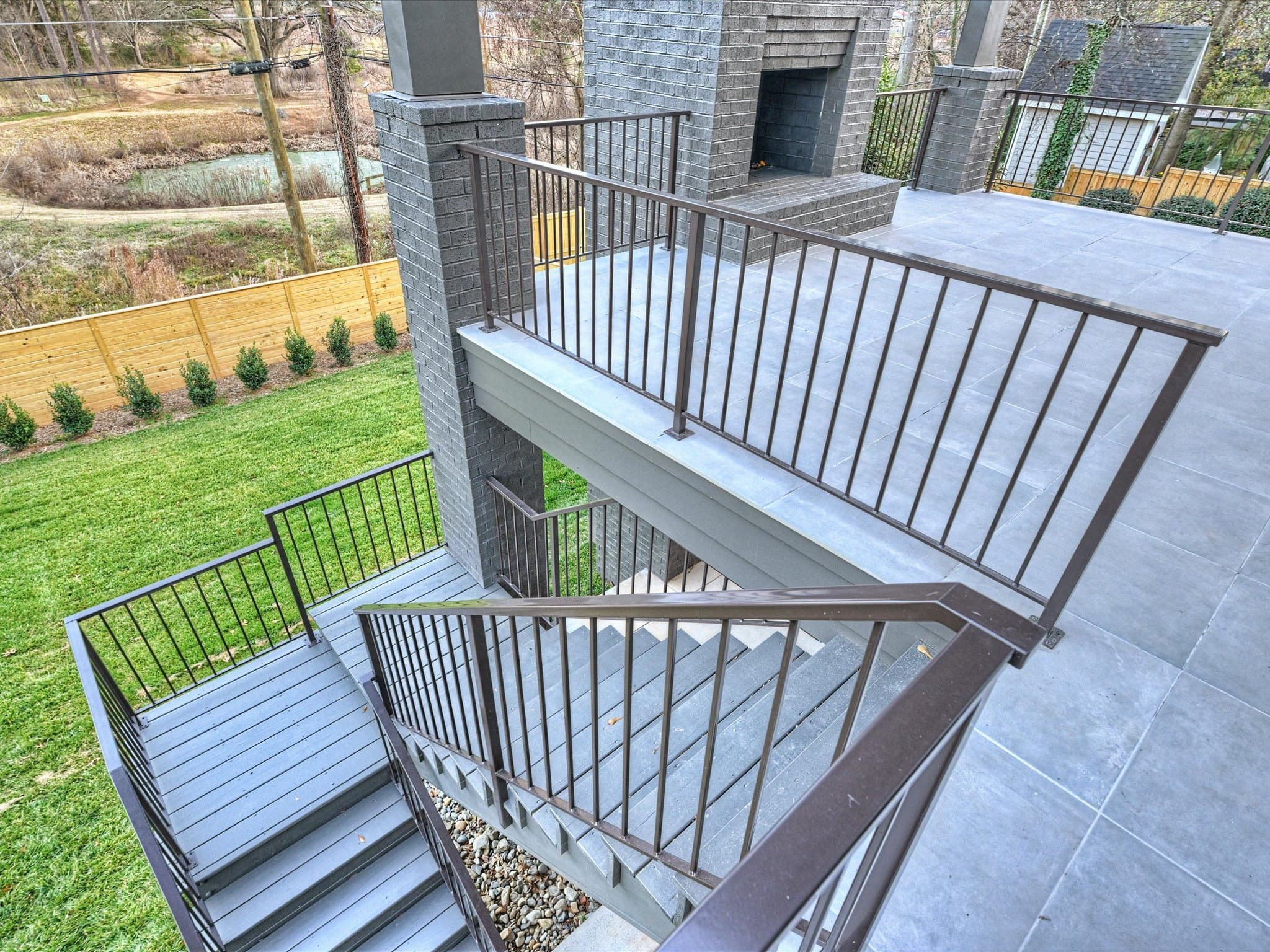 Lorna architectural detail — Royal Building Group custom home, Charlotte, NC