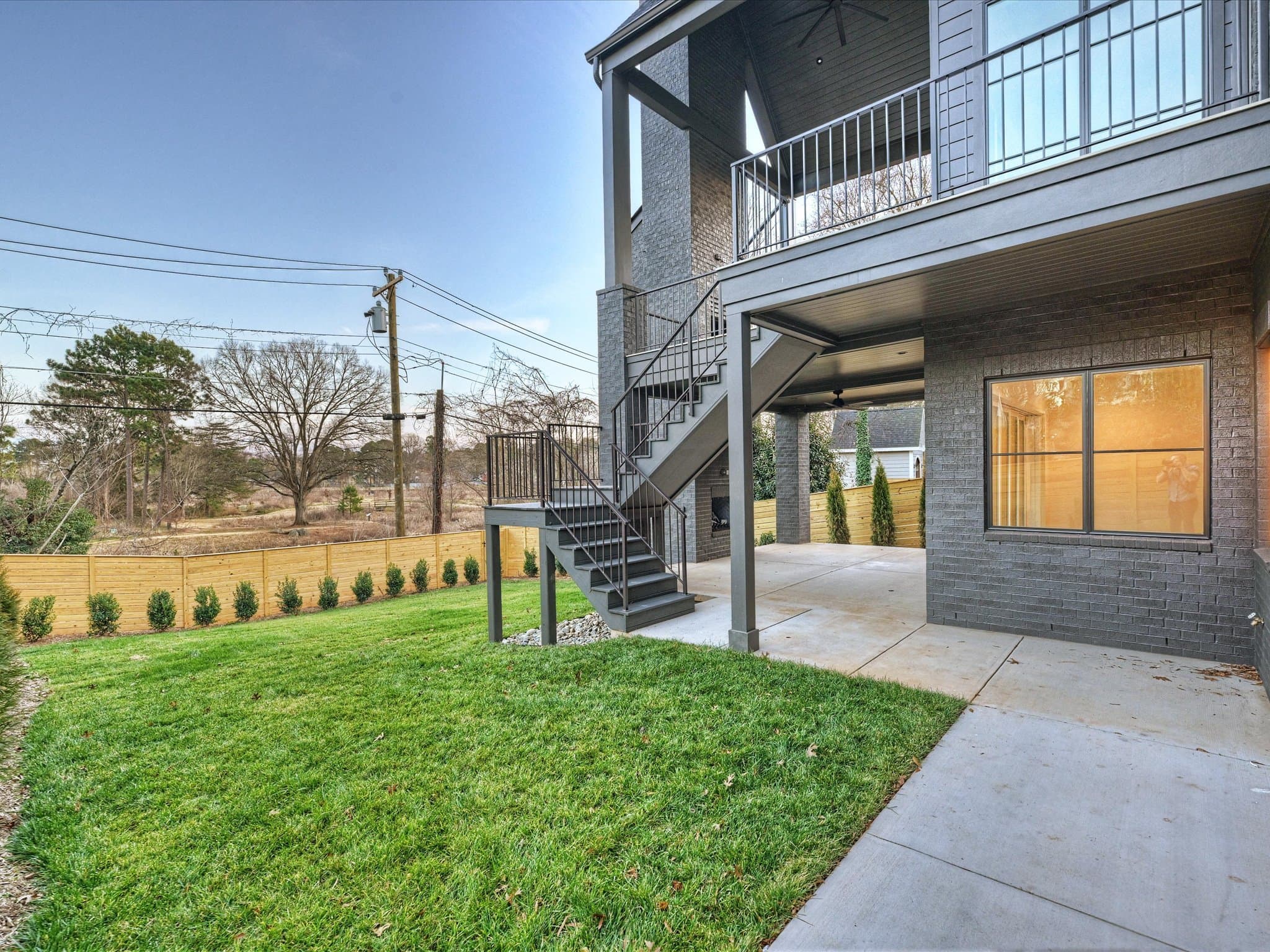 Lorna architectural detail — Royal Building Group custom home, Charlotte, NC