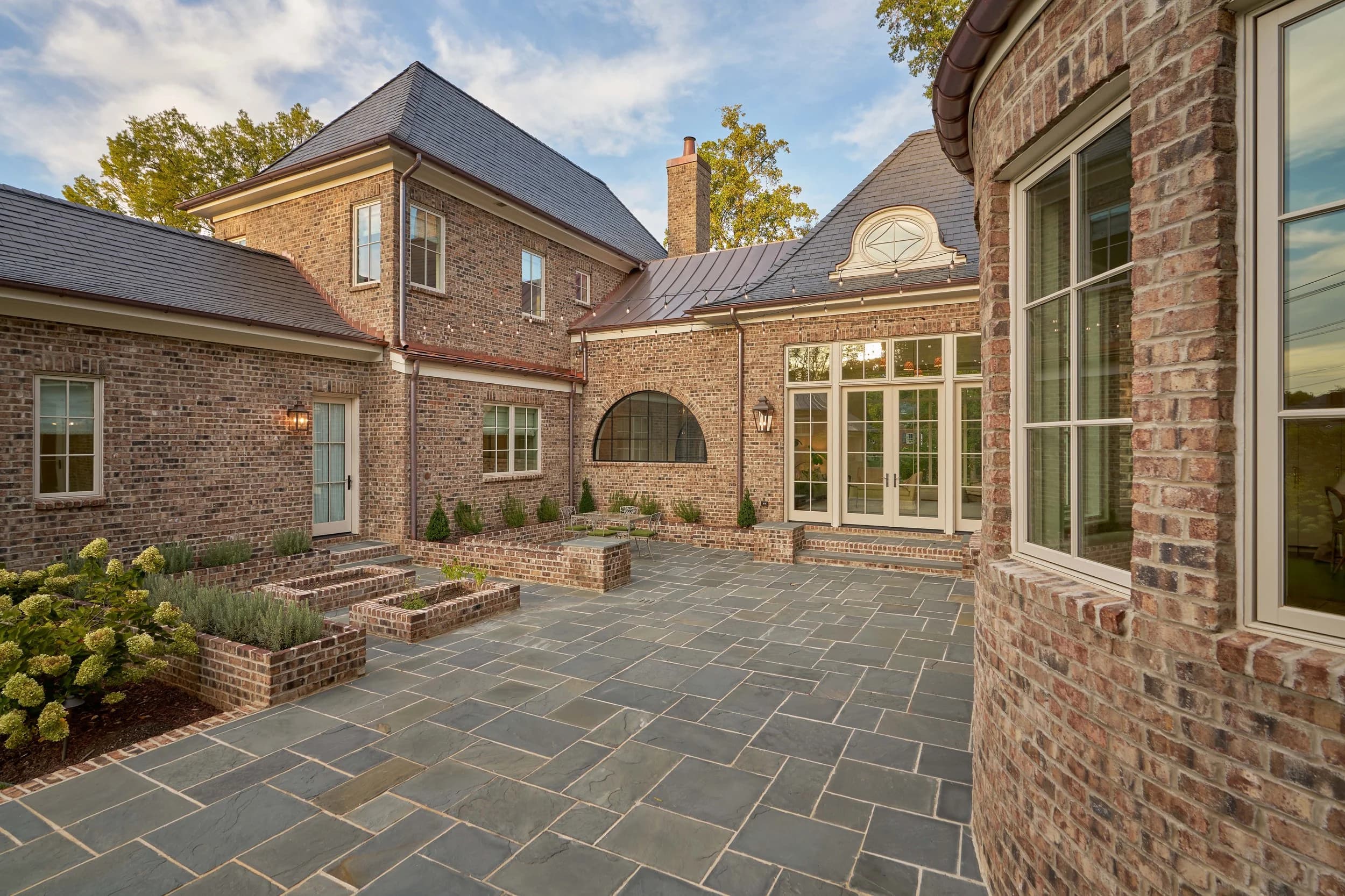 Queens Road interior living space — custom luxury home in Charlotte, NC