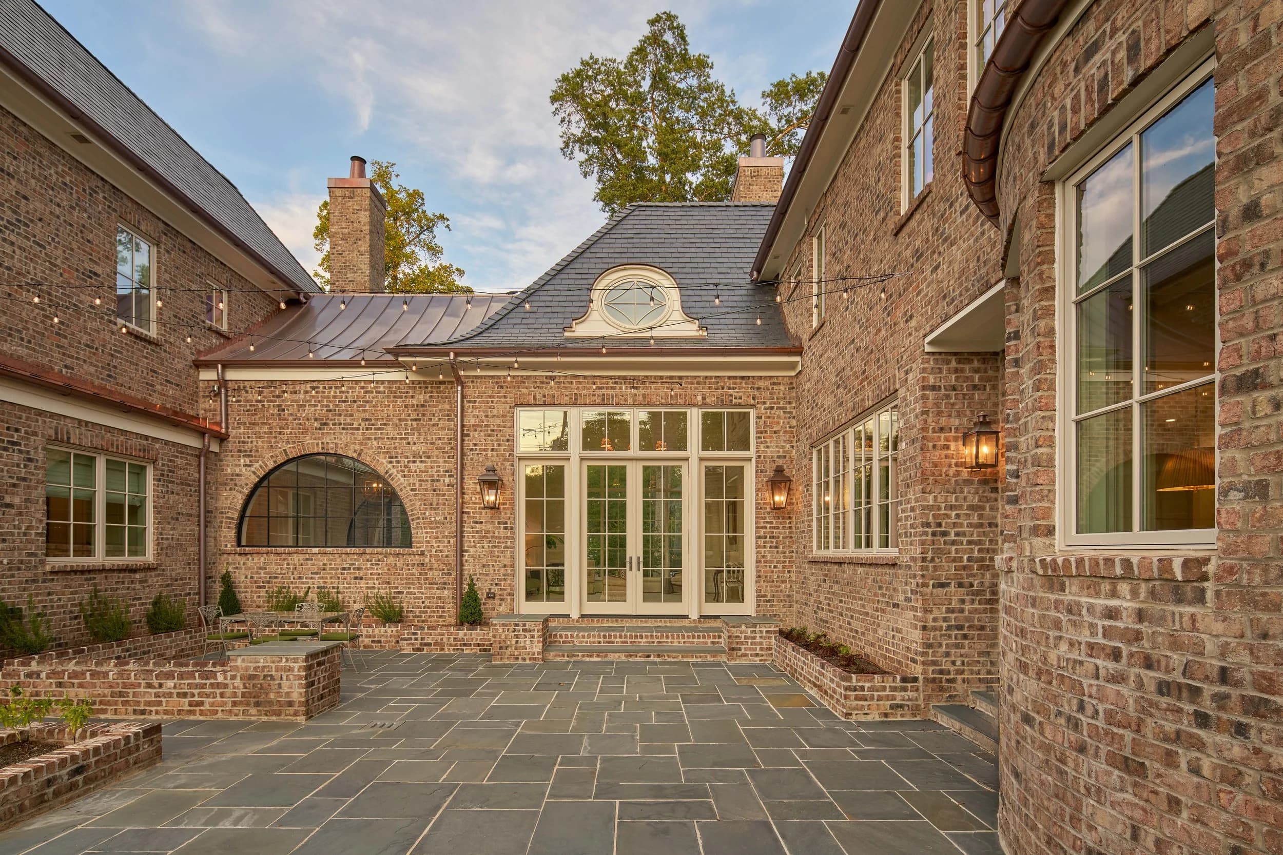 Queens Road interior living space — custom luxury home in Charlotte, NC