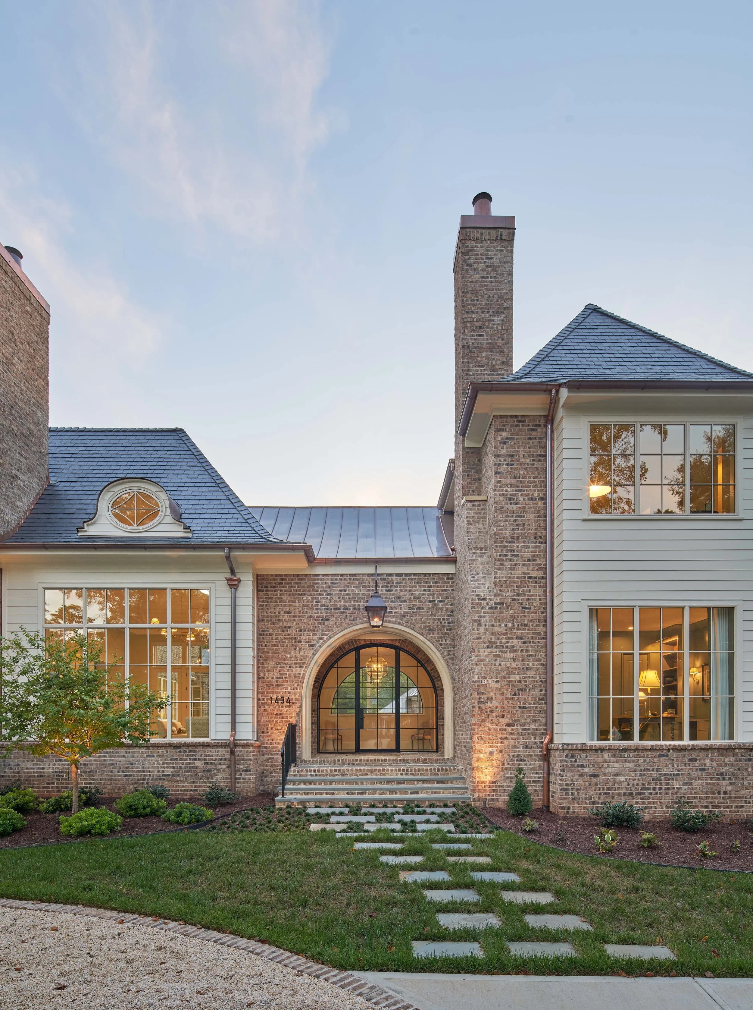 Queens Road interior living space — custom luxury home in Charlotte, NC
