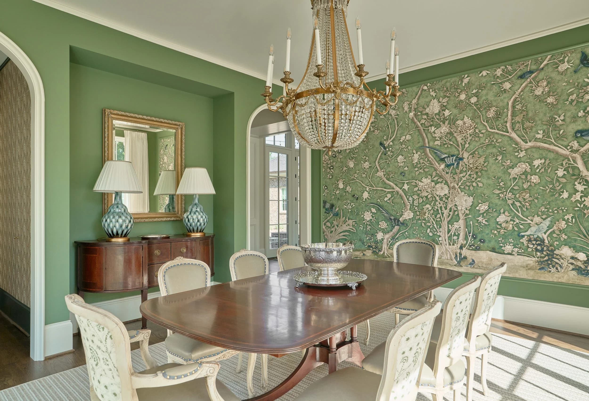 Queens Road kitchen and living area — Royal Building Group custom home, Charlotte, NC