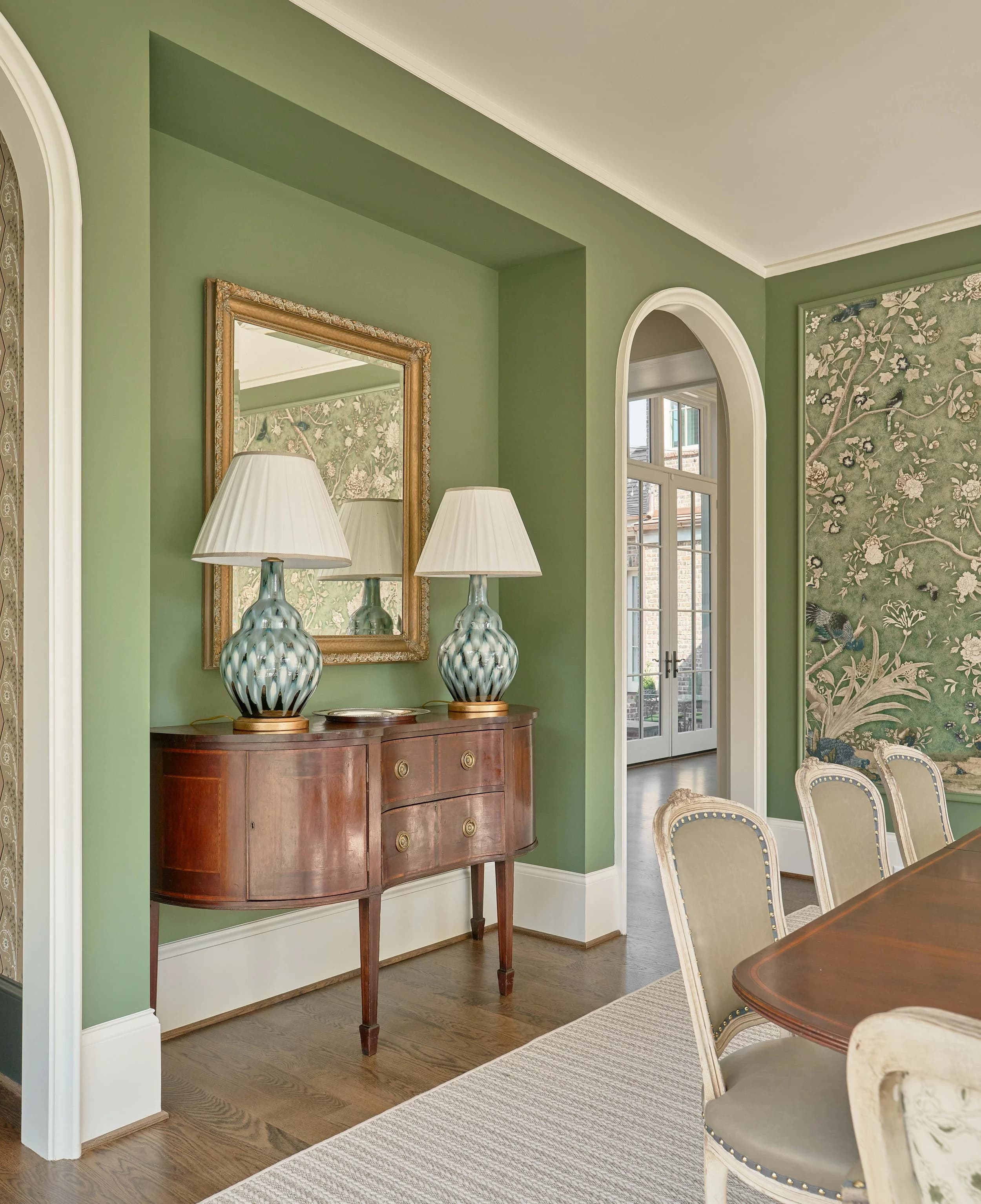 Queens Road kitchen and living area — Royal Building Group custom home, Charlotte, NC