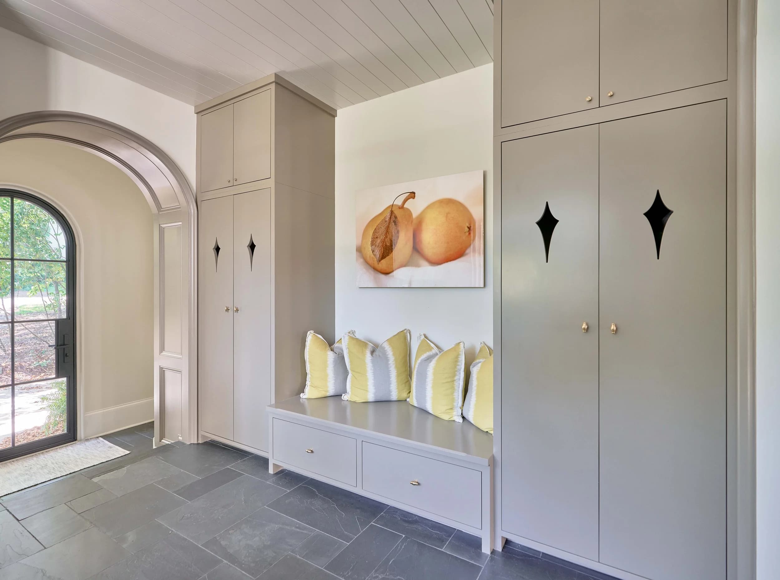 Queens Road kitchen and living area — Royal Building Group custom home, Charlotte, NC