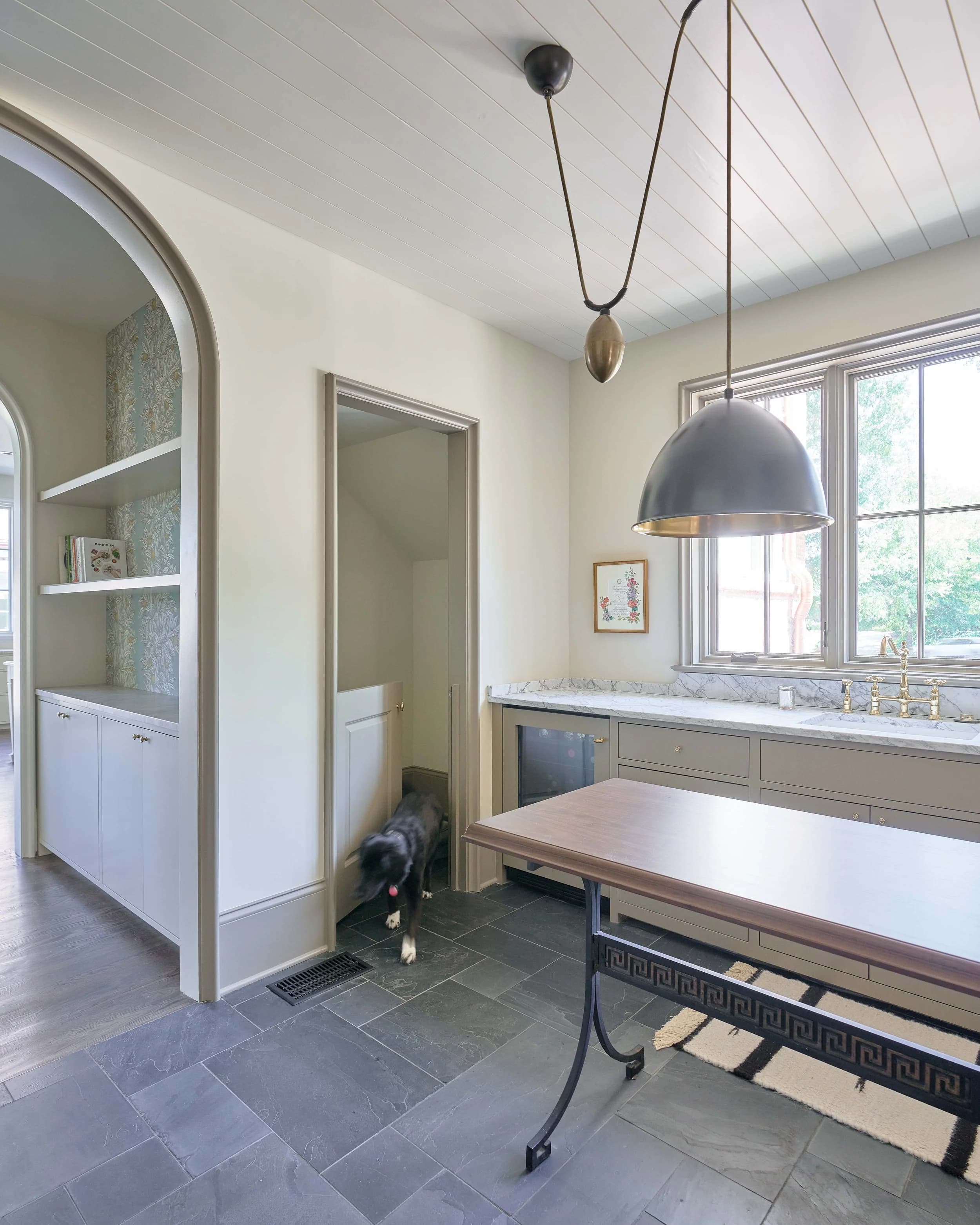 Queens Road bedroom and bathroom — luxury custom home in Charlotte, NC