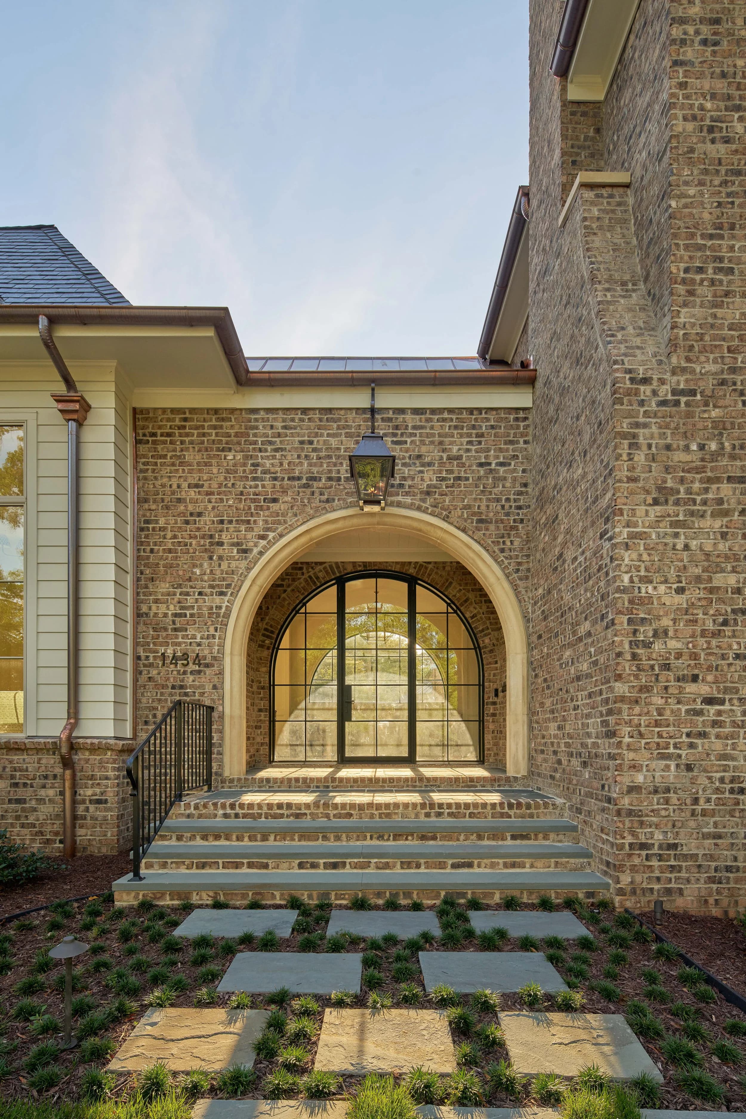 Queens Road interior living space — custom luxury home in Charlotte, NC