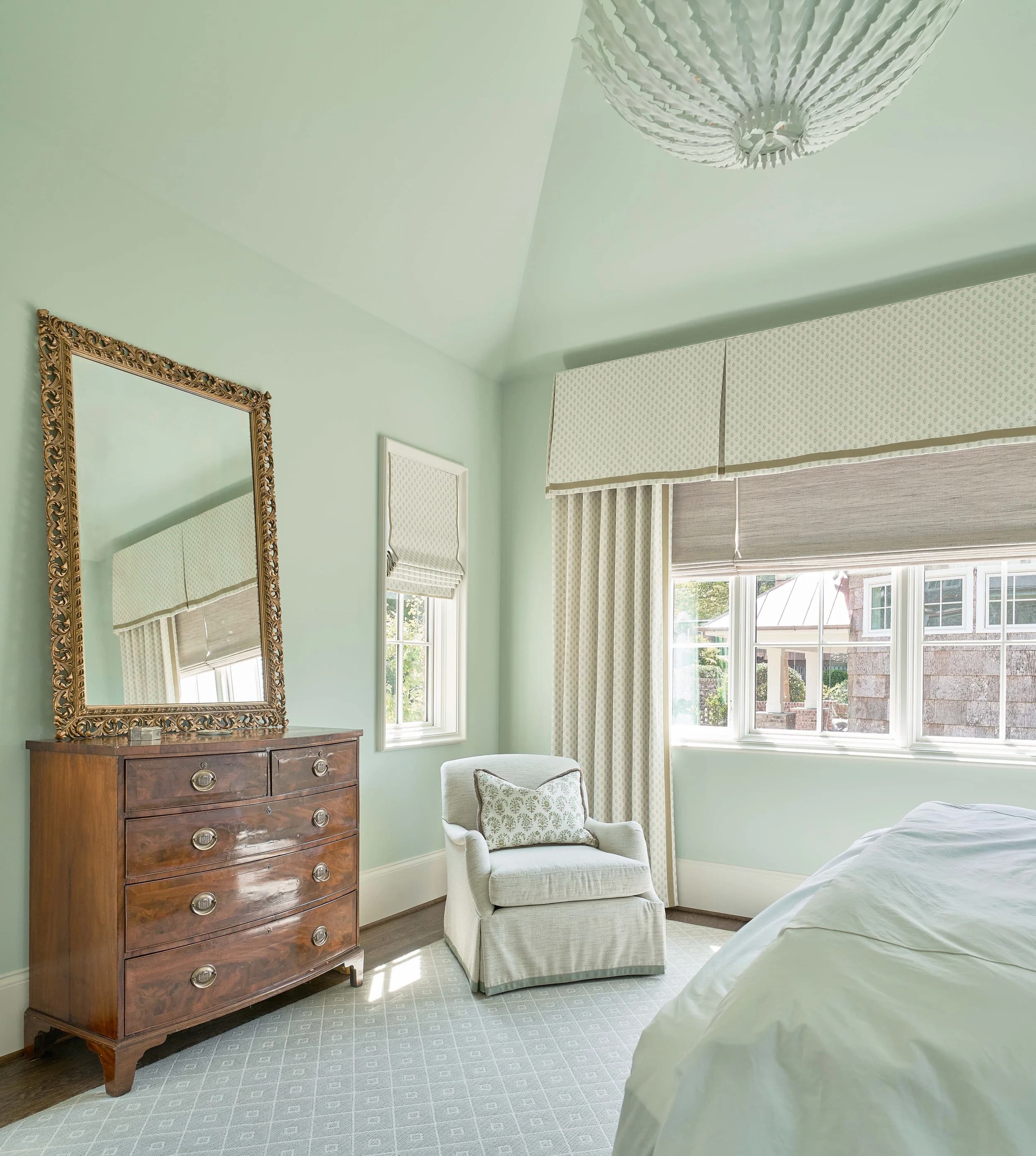 Queens Road architectural detail — Royal Building Group custom home, Charlotte, NC