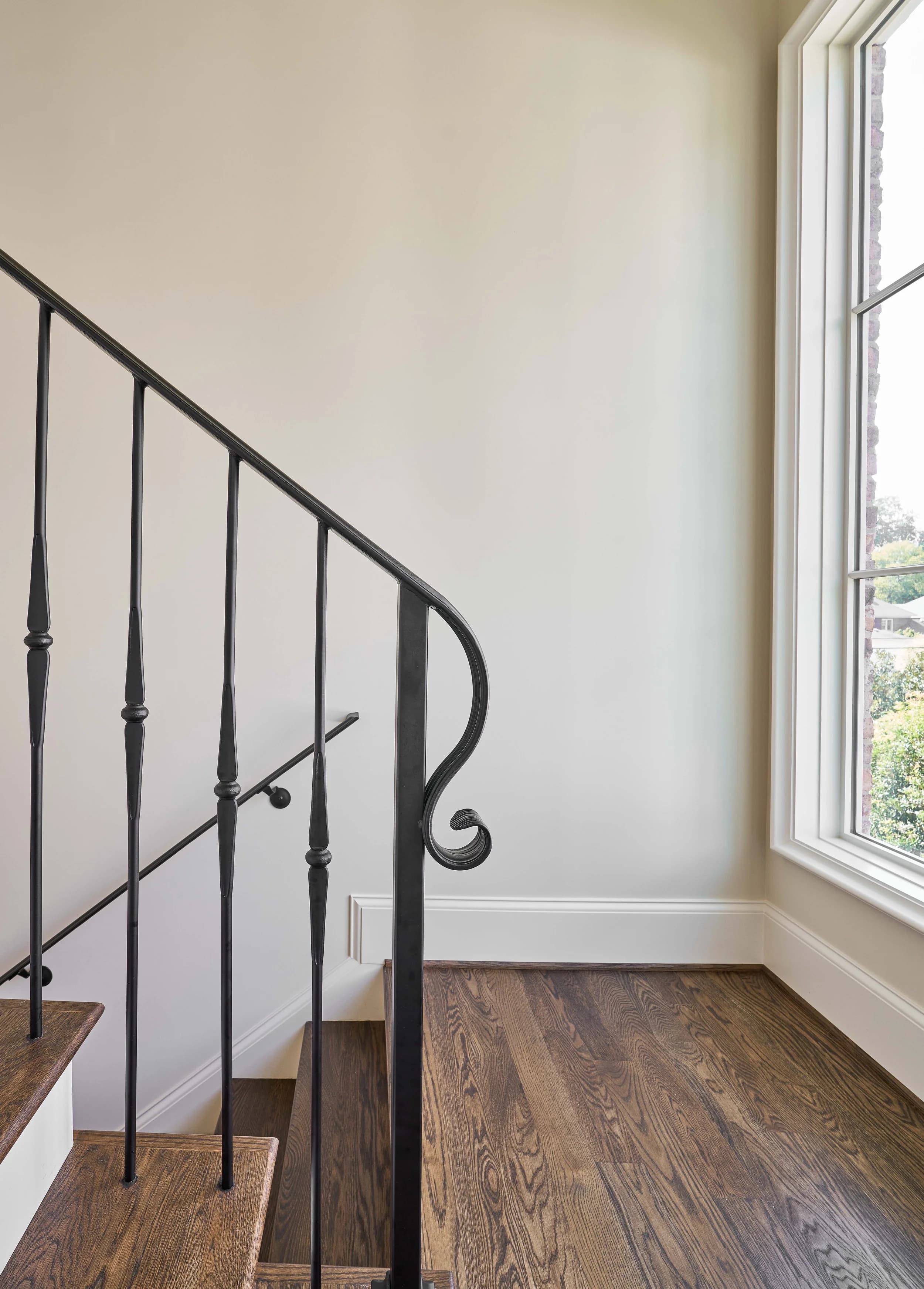 Queens Road architectural detail — Royal Building Group custom home, Charlotte, NC
