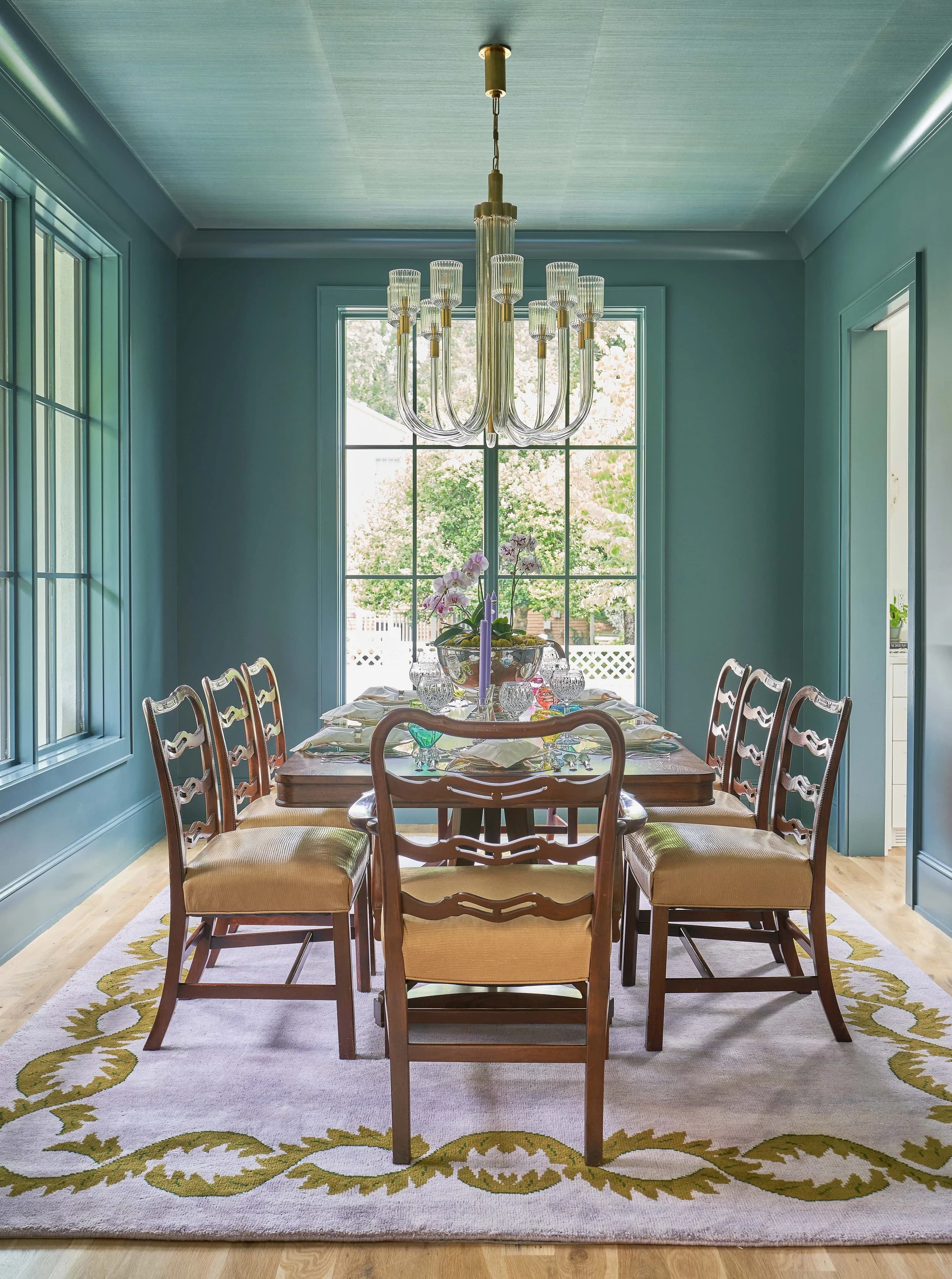 Winter interior living space — custom luxury home in Charlotte, NC
