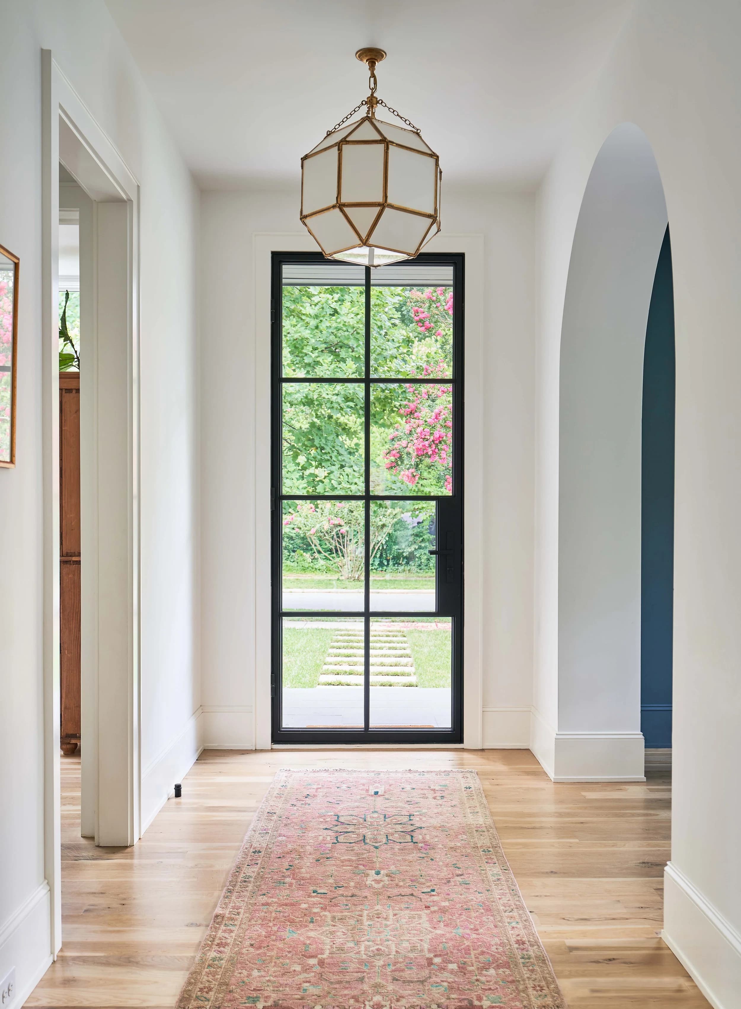 Winter kitchen and living area — Royal Building Group custom home, Charlotte, NC