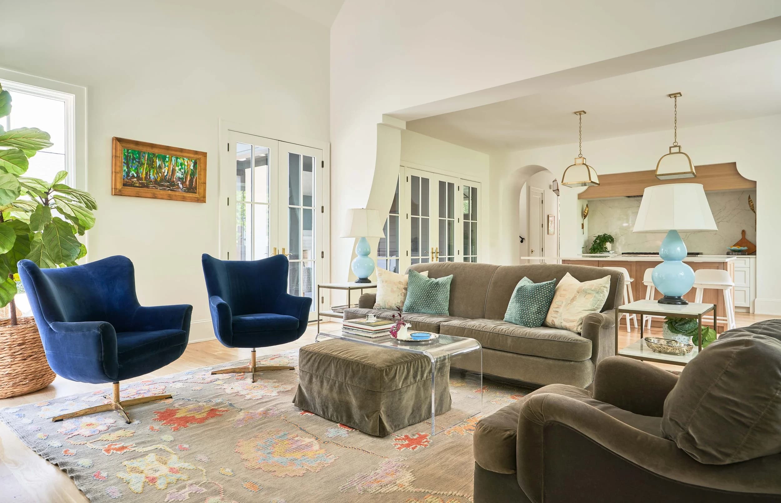 Winter bedroom and bathroom — luxury custom home in Charlotte, NC