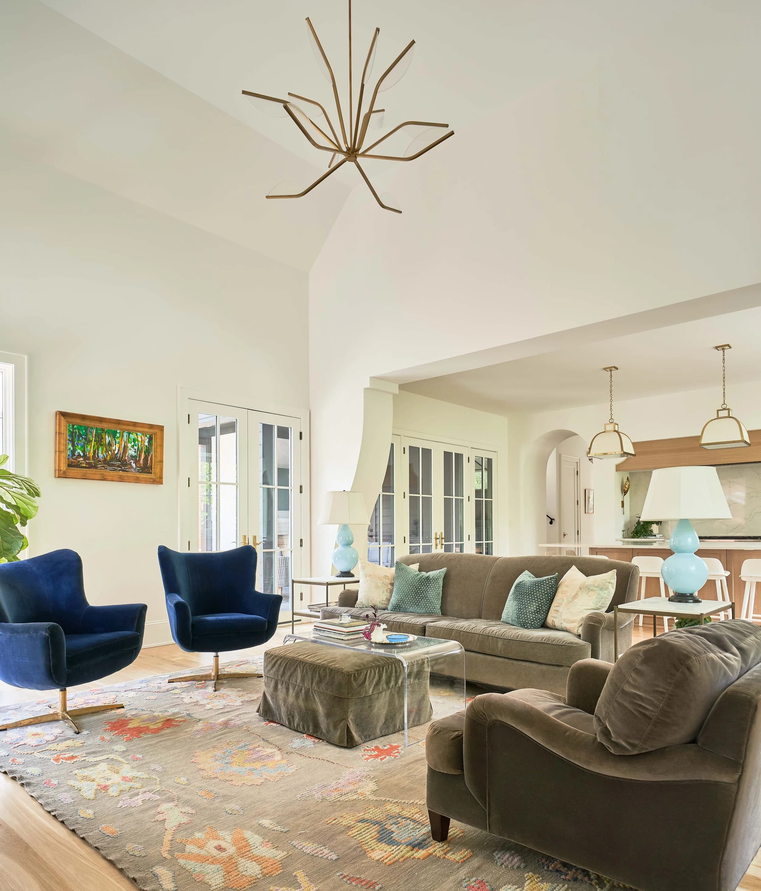 Winter bedroom and bathroom — luxury custom home in Charlotte, NC