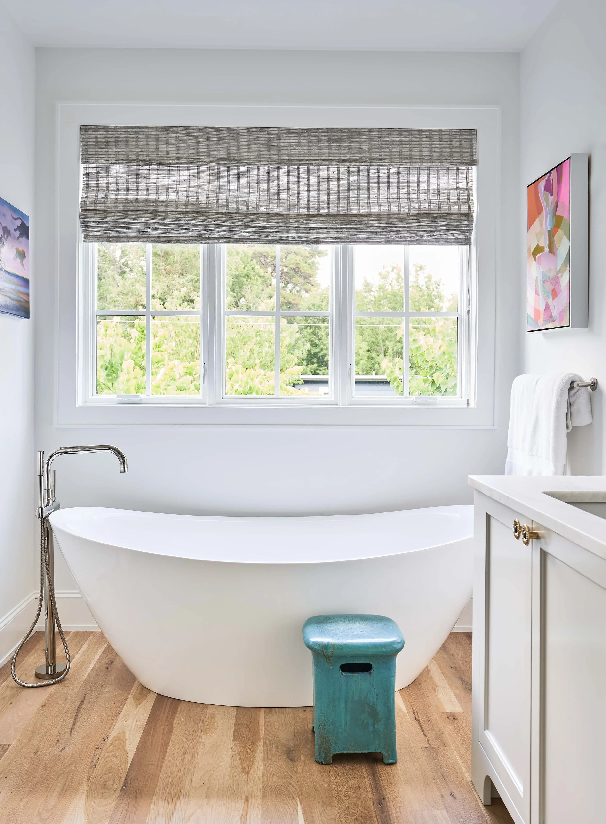 Winter bedroom and bathroom — luxury custom home in Charlotte, NC