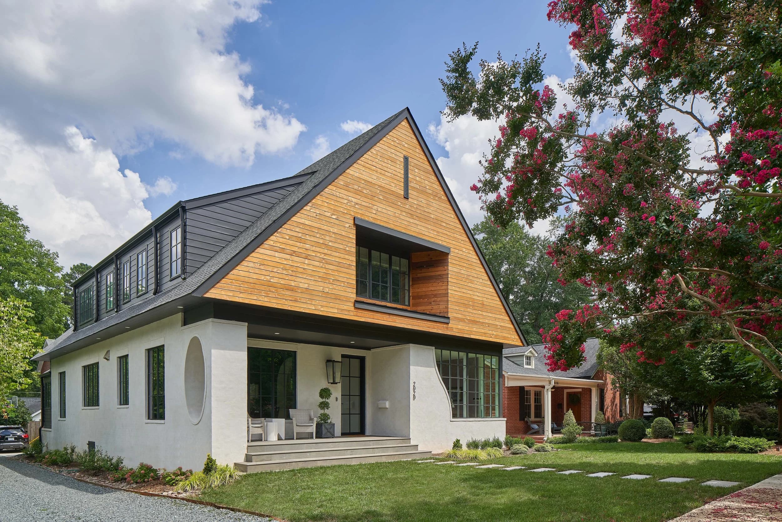 Winter interior living space — custom luxury home in Charlotte, NC